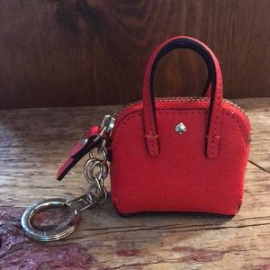 Red bag keychain